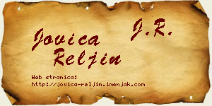 Jovica Reljin vizit kartica